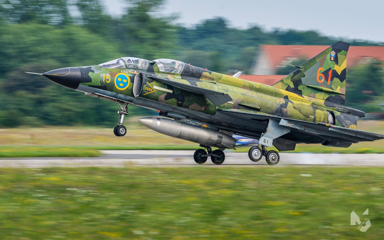 2019_08_18, Aerobaltic 2019, J-37 Viggen (SWAFHF)