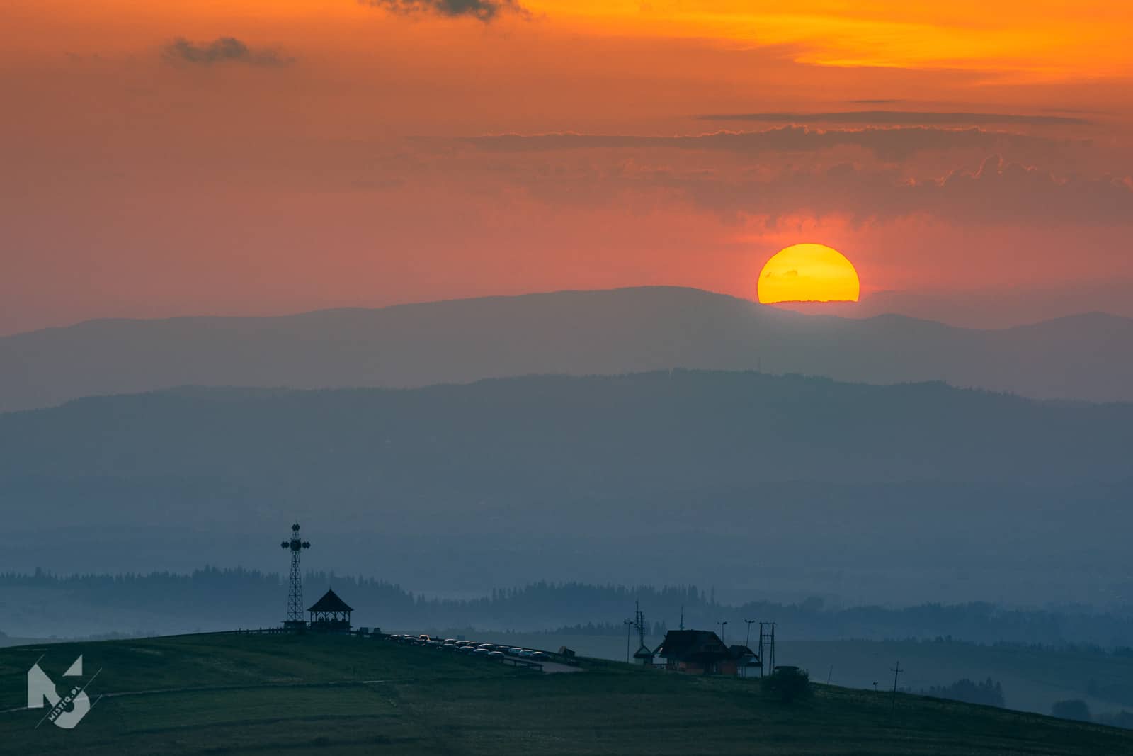 Podhale, Zachodzące słońce nad Litwinką