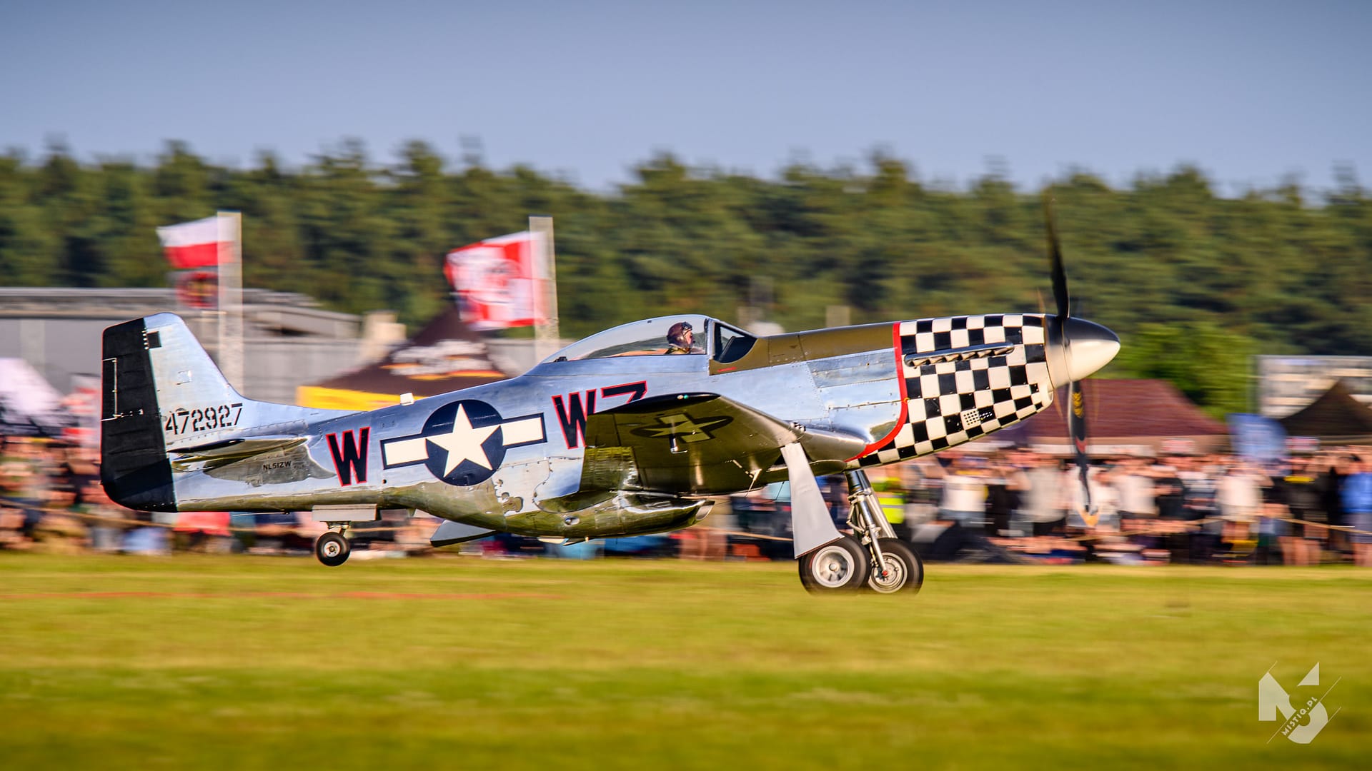 2024_06_22, Antidotum Airshow, P-51 Mustang "Francess Dell"